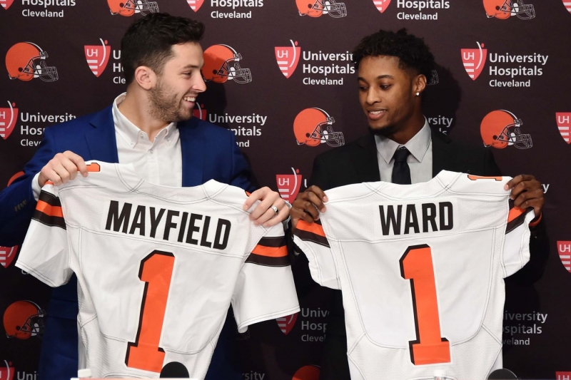 Baker Mayfield ,Denzel Ward ,Cleveland Browns